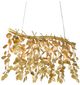 Currey & Company Aviva Stanoff Golden Eucalyptus Contemporary Gold Leaf Rectangular Chandelier-0