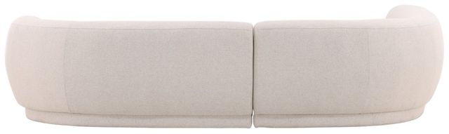 Dovetail Furniture Lake 2-Piece Frio Cream Left-Arm Facing Sofa Sectional and Chaise-3