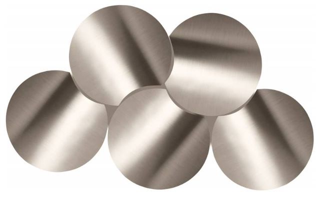 Meridian Furniture Dimple 5-Piece Silver 18" Modular Nesting Coffee Table Set-2