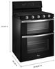 Whirlpool® 30" White Ice Double Oven Freestanding Electric Range-2