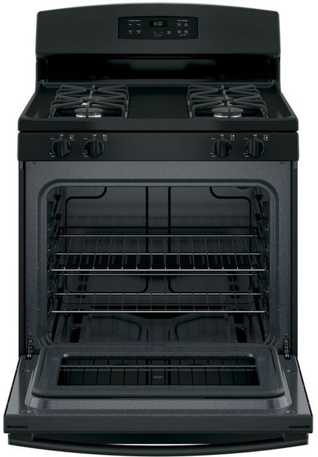 GE® 30" Black Freestanding Gas Range-1
