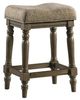 Intercon Balboa Park Brown/Roasted Oak 18" Backless Stool-0