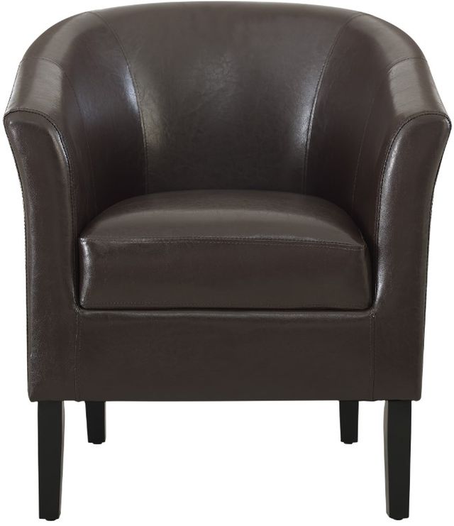 Linon Simon Brown Club Chair-3