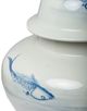 A & B Home Koi White Ginger Jar-2