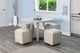 Sunny Designs™ Rowan Light Gray Dining Table with Wheat Base-1