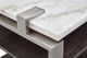 Magnussen Home® Paradox Pearl White Rectangular End Table with Platinum Frame -5