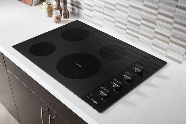Whirlpool® 30" Black Electric Cooktop-3