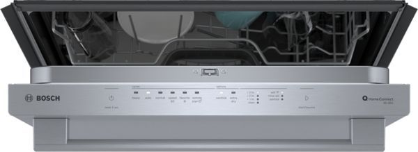 Bosch® 300 Series 24" Stainless Steel Top Control Built In Dishwasher-2