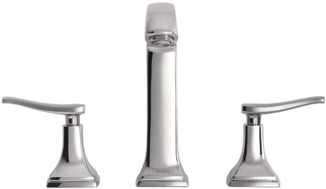 Hansgrohe Metropol Classic Chrome Widespread Bathroom Faucet with Lever Handles and Pop-Up Drain-0