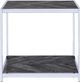 Elements International Archer Chrome Square End Table-5