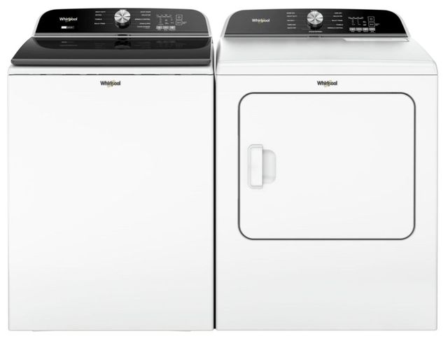 Whirlpool® White Top Load Washer & Electric Dryer Laundry Pair-0