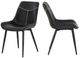 Linon August 2-Piece Black Dining Chair Set-3