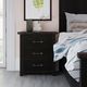 Jofran Inc. Madison County Vintage Black Power Nightstand-1
