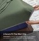 BEDGEAR® Flannel Performance® 4-Piece Forest Green Queen Sheet Set-3