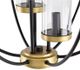 A & B Home Black/Gold Winston 3-Light Chandelier-2