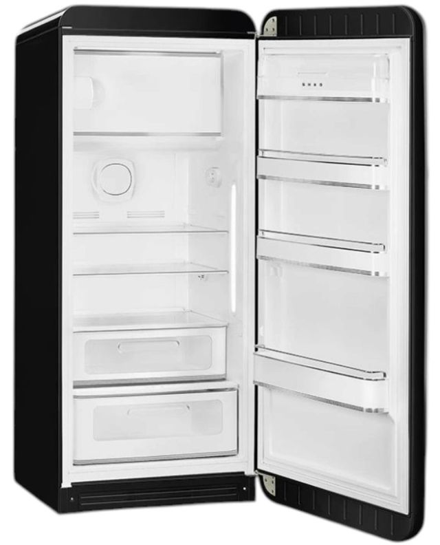 Smeg 50's Retro Style 9.9 Cu. Ft. Black Compact Refrigerator-1