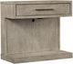 aspenhome® Platinum Gray Linen 1-Drawer Nightstand-0