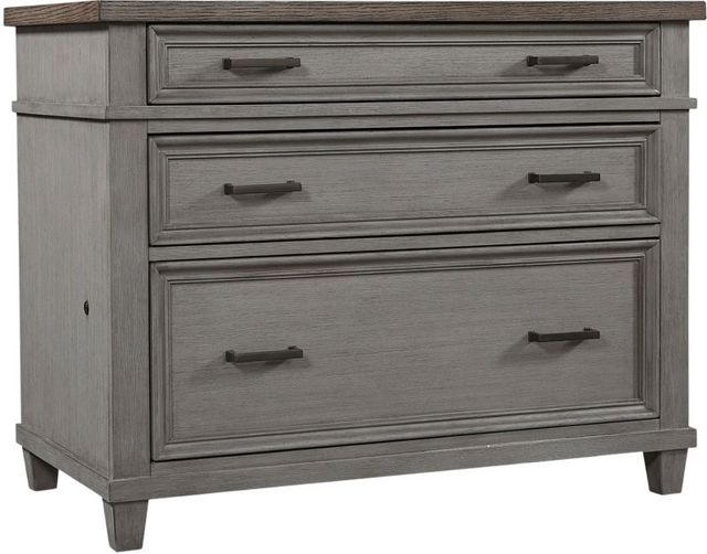 aspenhome® Caraway Aged Slate Lateral File Cabinet-0
