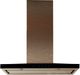 Elica Techne Series Lugano 36" Stainless Steel with Black Glass Wall Mounted Range Hood-0