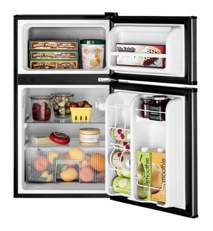 GE® 19" 3.1 Cu. Ft. CleanSteel® Stainless Steel Compact Refrigerator-2