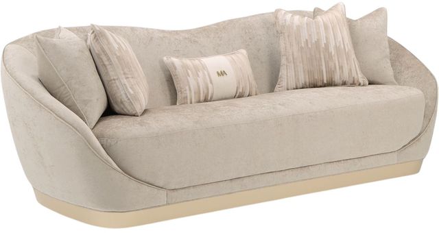 Michael Amini® La Rachelle Medium Champagne Sofa-0