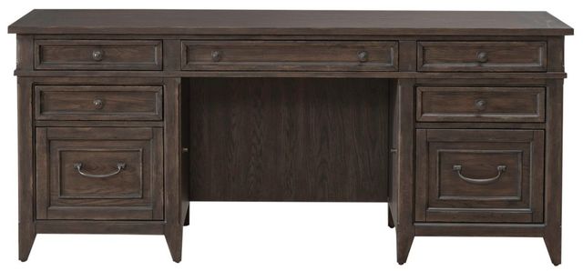 Liberty Furniture Paradise Valley Saddle Brown Executive Credenza-2