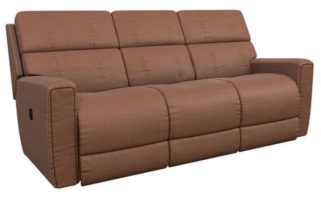 La-Z-Boy® Apollo Caramel Leather Manual Reclining Sofa-0