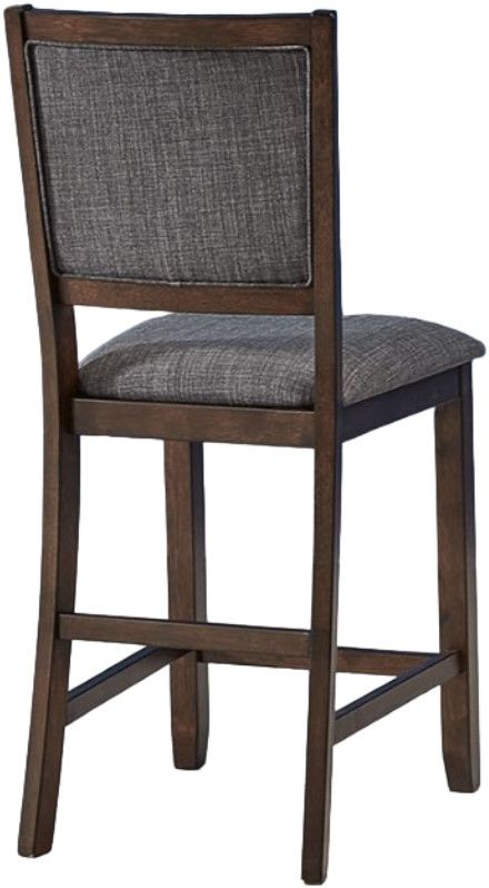 A-America® Chesney Falcon Brown Upholstered Counter Stool-1