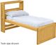 Crate Designs™ Furniture Classic Twin XL Captain's Youth Bookcase Bed-0