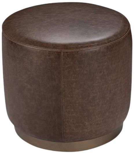 Classic Home Clair Dark Brown Ottoman-1