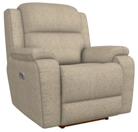 La-Z-Boy® Dorian Oatmeal Power Rocking Recliner with Headrest-0