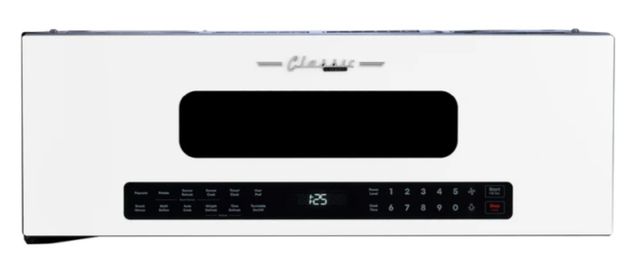 Unique Appliances Classic Retro 30" 1.2 Cu. Ft. Marshmallow White Over the Range Microwave-0