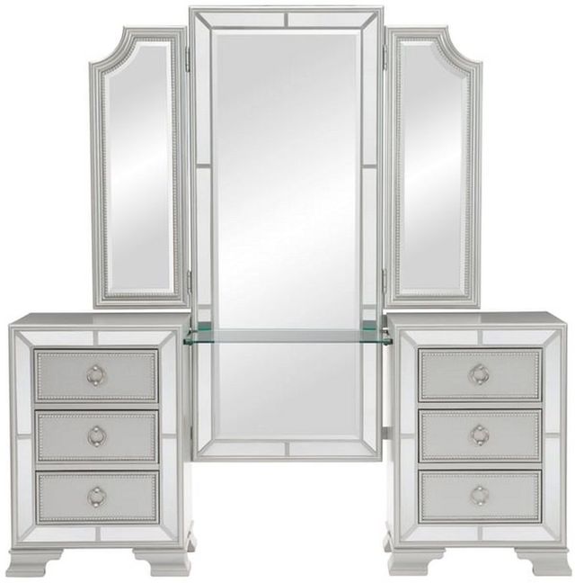 Mazin Furniture Avondale Silver Vanity Table-0