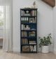 Legends Home Nantucket Blue Denim/Whiskey 34" Bookcase-1