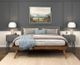 Homelegance® Wrenn Chestnut/Dark Gray California King Platform Bed-1
