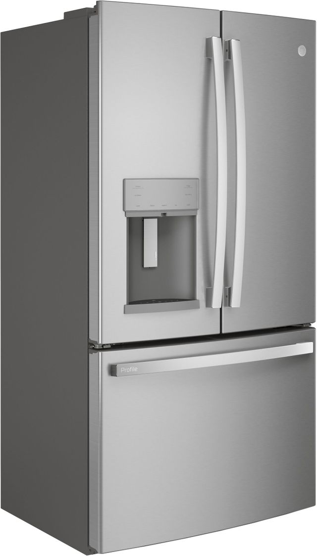 GE Profile™ 36 in. 22.1 Cu. Ft. Fingerprint Resistant Stainless Steel Counter Depth French Door Refrigerator-1