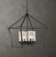 Uttermost® Evanston Matte Black 4-Light Indoor-Outdoor Pendant-1