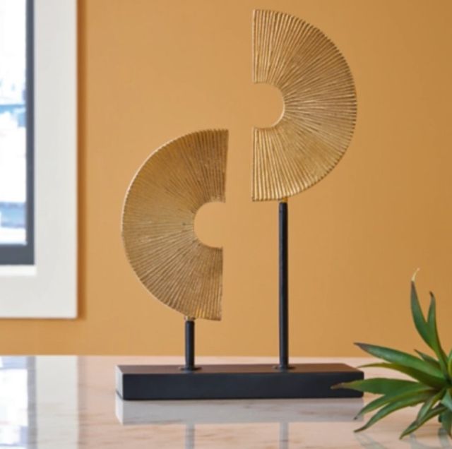 Signature Design by Ashley® Berrnette Black/Gold Sculpture-2