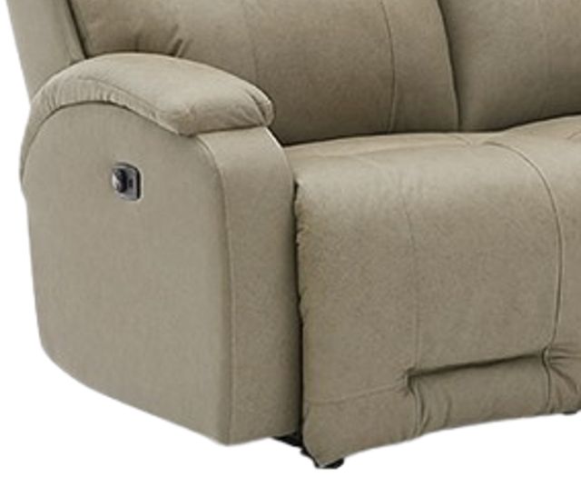 Best® Home Furnishings Customizable Maverly Leather Power Reclining Space Saver Loveseat with Tilt Headrest-1