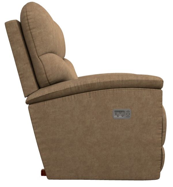 La-Z-Boy® Trouper Camel Power Rocking Recliner with Headrest-2