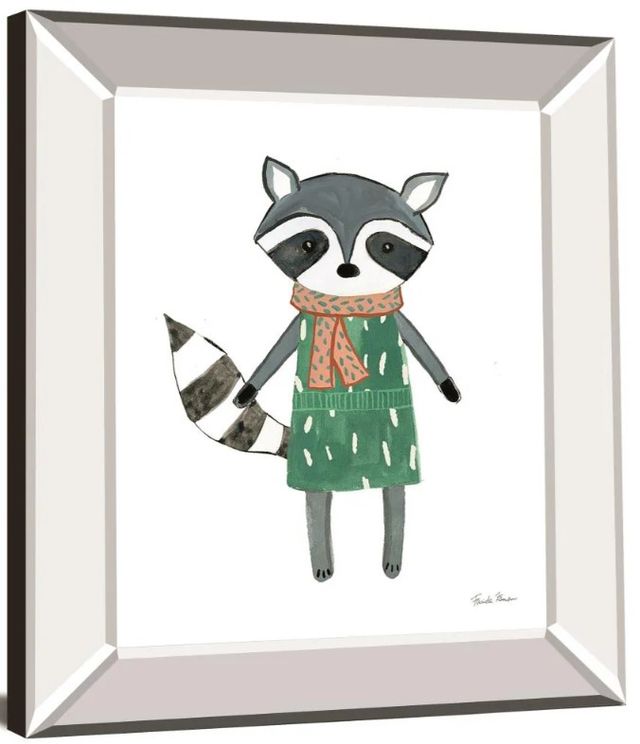 Classy Art Neighborhood Pals II by Farida Zaman Mirror Framed Wall Art-1