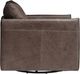 Stylus® Furniture Olivia Saddlebag Lead Swivel Chair-1