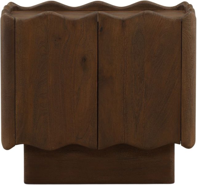 Dovetail Furniture Auberlin Brown Nightstand-1