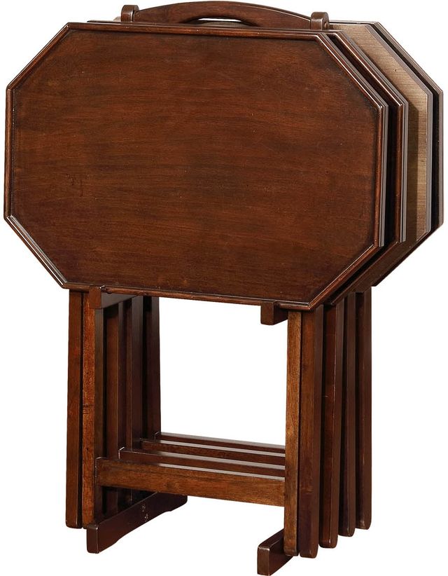 Powell® Oliver 5-Piece Espresso Tray Table Set-4