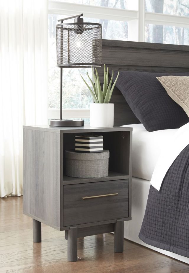 Signature Design by Ashley® Brymont Dark Gray 20" Nightstand-4