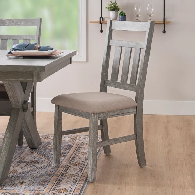 Powell® Turino Weathered Gray Dining Side Chair-1