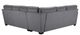 Porter International Designs Augusta 3-Piece Gray Sectional-4