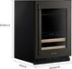 KitchenAid® 24" 4.8 Cu. Ft. Black Ore Undercounter Beverage Centre-4
