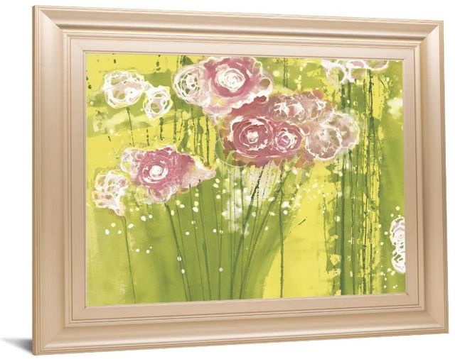 Classy Art Green/Pink Spring Garden by Clusiau, A.C. Wall Art-1