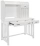 Homelegance® Blanche White Desk with Hutch-3